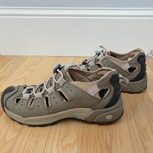 Keen Women's Tan/Blue Mid S3 Waterproof Dry Hiking Sandals Size 7
